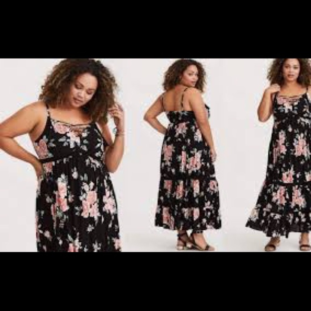 Floral Maxi Dress (plus size)